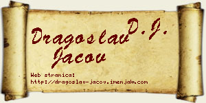 Dragoslav Jačov vizit kartica